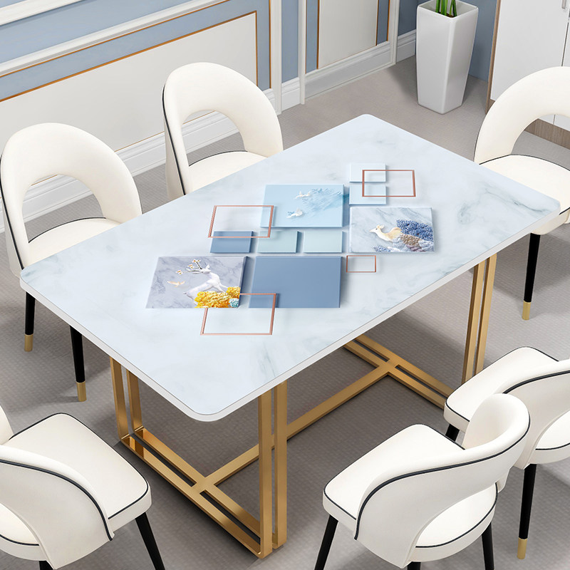 Table cloth waterproof and anti-washable home Nordic modern minimalist marble pvc table tea table mat anti-burn