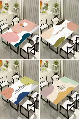 Leather tablecloth waterproof and oil-proof disposable light luxury table mat pvc table mat coffee table mat home tasteless plastic tablecloth