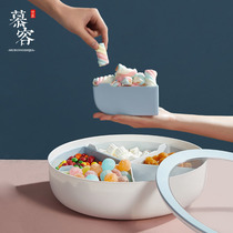 Murong Shijia silicone fruit plate living room candy plate plastic fruit plate combination melon seed plate snacks Dry Anti-fall fruit plate