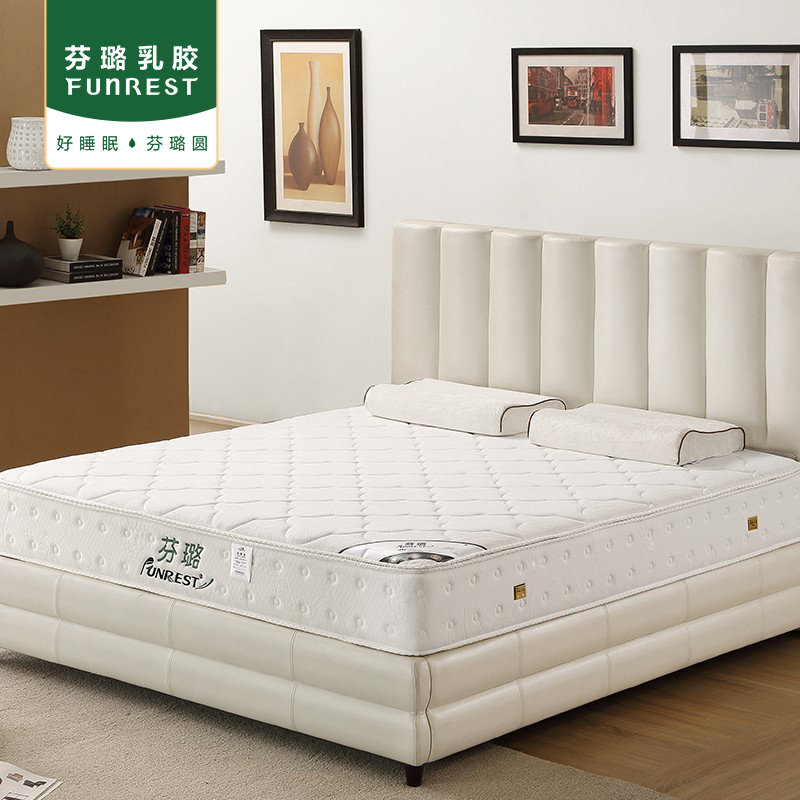 Fenlu Mattress Independent Spring Simmons Mattress 1 8m Natural Latex Crest Mattress Soft and Hard Dual-purpose Brown Pad