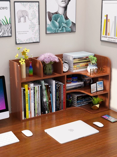 Простая настольная книжная полка, система хранения для школьников, книжный шкаф