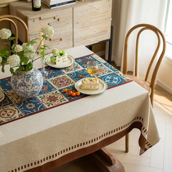 Annalise thickened fabric dining tablecloth moroccan style Annalise thickened fabric dining tablecloth moroccan style