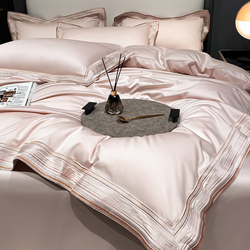 Summer Light Extravaganza Superior SKIN PURE COTTON FOUR SETS 100 FULL COTTON BED BEDDING LINEN BED BAMBOO HAT SPRING AUTUMN-Taobao