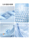 Cloud Ultra-Cool Ice Silk Cooling Mat Three-Piece Set with Fitted Sheet, Summer Air Conditioning Mat, Machine Washable, Foldable Soft Mat