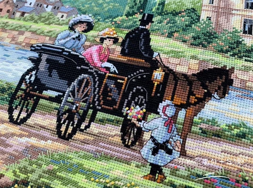 DIM 3790 Lady Castle Big Gold American Original Cross Stitch Spot Spot