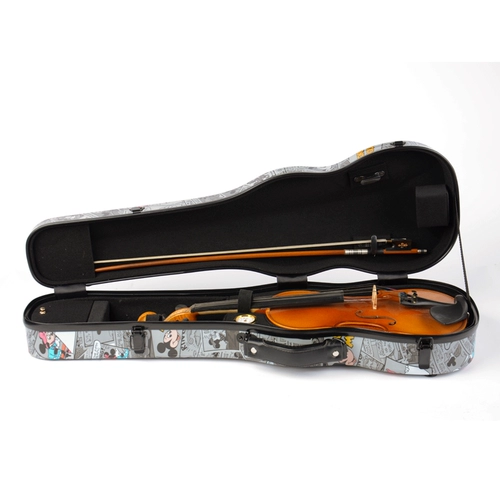 Скрипка, стеклянная мультяшная коробка из углеродного волокна