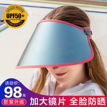 Polarized sun hat female sunscreen UV male summer outdoor fishing cycling eye protection cover face along the sun hat