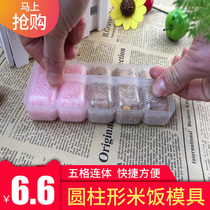 Sushi rice ball mold Cylindrical rice mold DIY rice ball five-piece seaweed bag rice sushi tool