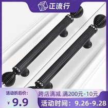 Jiayi light luxury gold long handle European wardrobe door drawer handle cabinet Crystal single hole modern simple handle