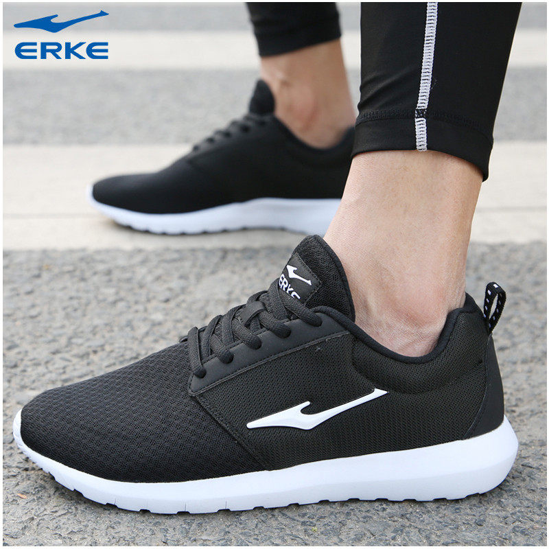 erke black shoes price
