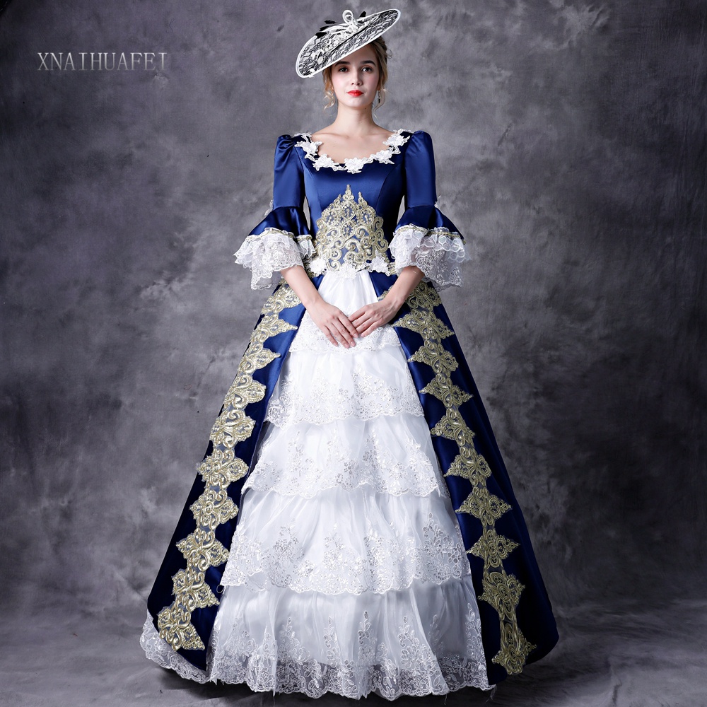 New European-style palace princess dress model drama stage performance costume queen costume British women's annual meeting dress