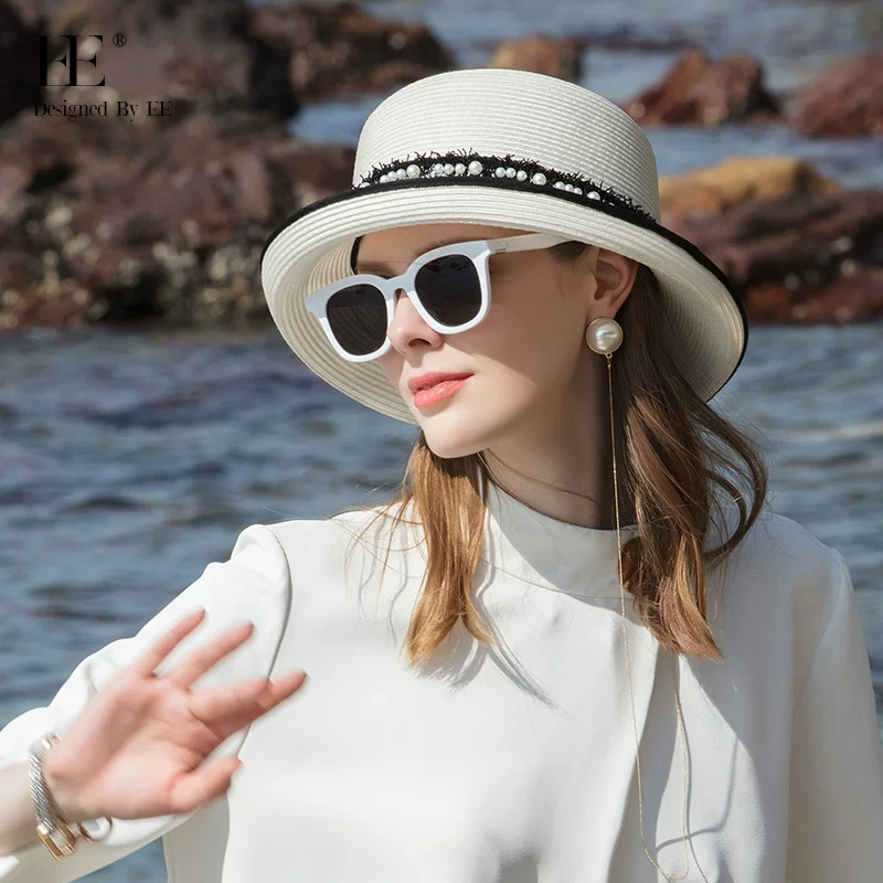 Солнечная модная пляжная шляпа EE, корейский стиль, защита от солнца