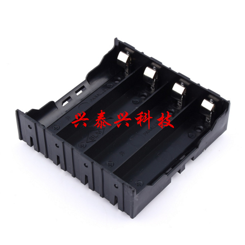 18650 4 section lithium battery case contact pin pin DIY four-section parallel tandem battery seat PCB plugboard-Taobao