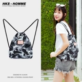 HKS－HOMME Рюкзак, простая сумка через плечо, мешочек, спортивная сумка подходит для пеших прогулок, на шнурках