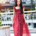 Anne Beren mùa hè cô gái New In-cô gái Chivs dài Shredded Floral Vintage dress Bãi biển váy 