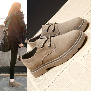 Women's Leather Shoes 2025 New Autumn Retro Shoes British Style Women's Shoes College Martin Shoes Lace-Up Spring and Autumn Single Shoes