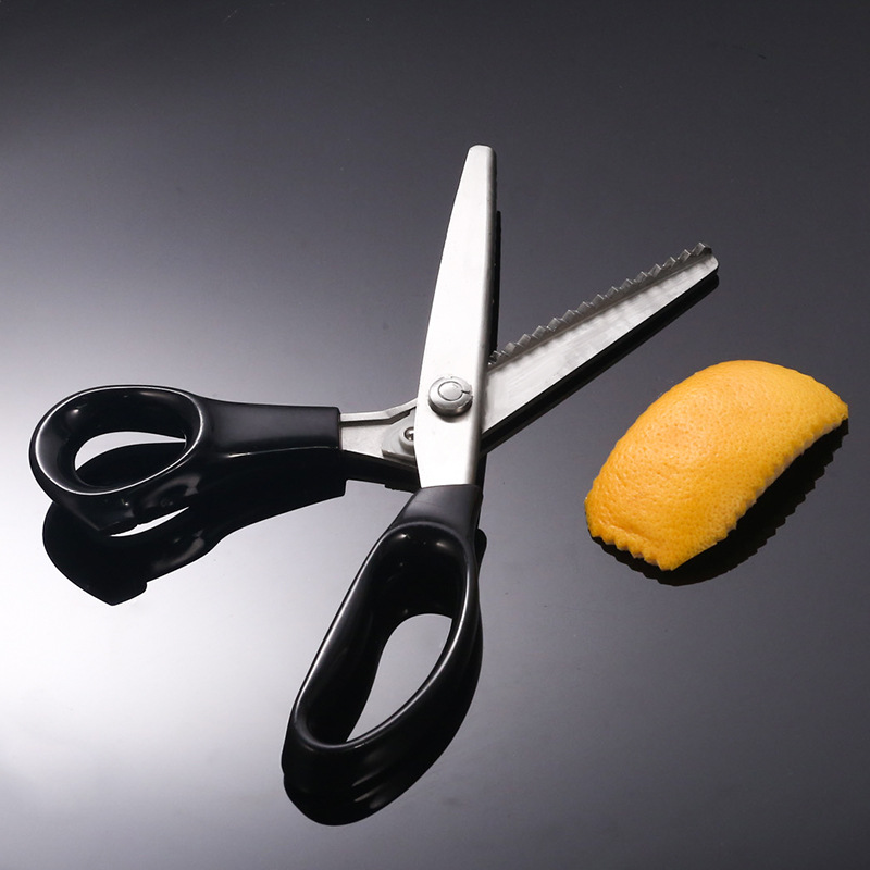 Gold Wine Stainless Steel Cocktail Lemon Rest Orange Rest Processing Tool Sawtooth Decorative Scissors Bartending Tool
