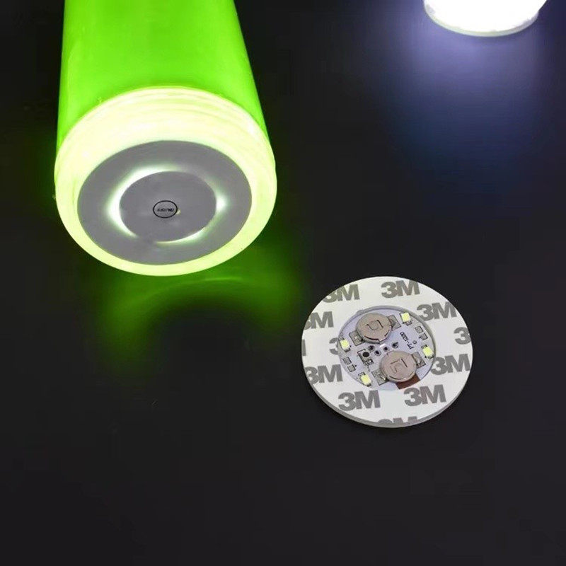 Gold Quality Wine With LED Fancy Wine Style Wine Bottle Stick Flash Cup Mat Glow Practice Cup Stickup Wine Light With a Wine Stopper