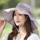 Sun hat women's sun protection large brim hat anti-UV fisherman hat summer women's hat foldable sun hat versatile