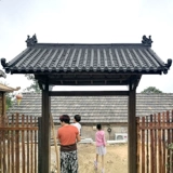 Китайская стиль Древняя пластиковая плитка из плитки на всех -антикварные плитки для крыши, плитка для водопровода, декоративная крыша плитка