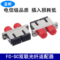 Blue Post FC-SC Dual Fiber Optic Adapter Flange Adaptor Fiber Coupler Flange Disc Optical Fiber Optic
