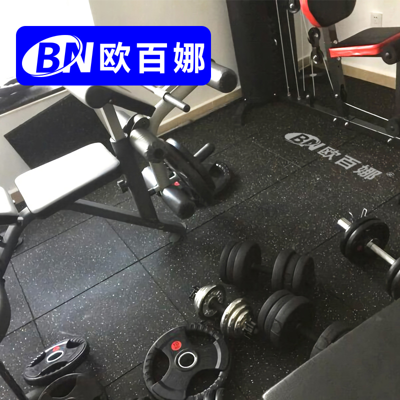 O 100 Na Indoor Sports Floor Fitness Room Power Zone Exclusive Soundproof Damping Anti Slip Thickened Rubber Mat