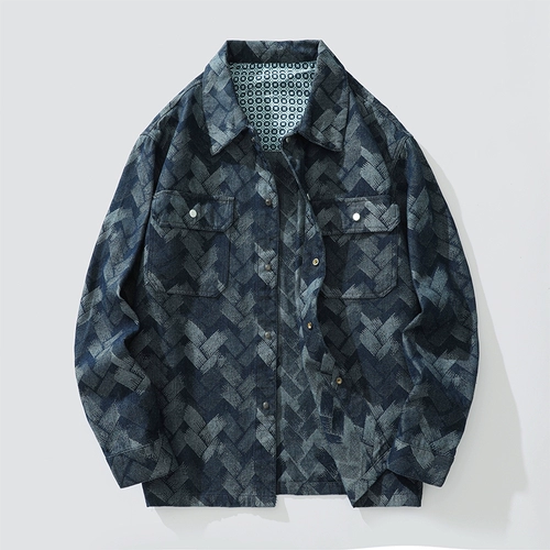 Рубашка, джинсовая куртка, оверсайз, осенняя