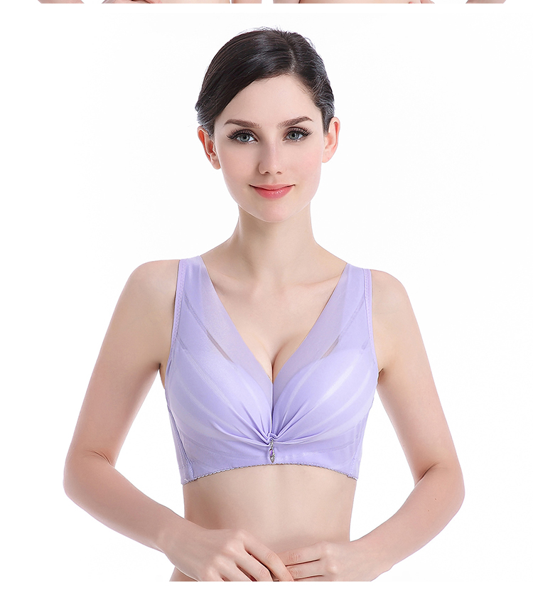 Xia Da mã điều chỉnh loại không có vòng thép thu thập gợi cảm thoáng khí áo ngực áo ngực áo ngực mỏng phần vest nữ quần lót nữ cao cấp