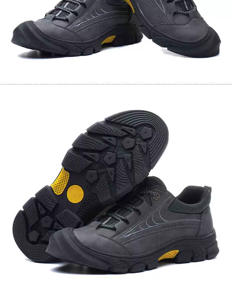 Fucheng labor protection shoes men's steel toe caps anti-smash and anti-puncture lightweight acid and alkali resistant wear-resistant work shoes safety protection