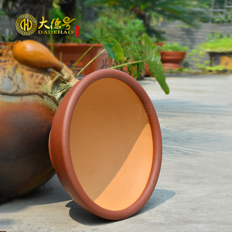 Greatness, yixing purple sand flowerpot high - quality goods straight expressions using basin of great circle tank undressed ore purple clay cement