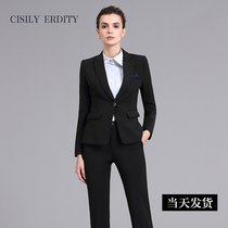 Autumn and winter clothes ol plus size professional suit women suit interview dress set hotel suit sales department work clothes