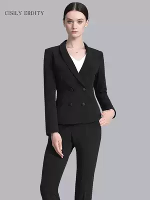 Autumn and winter suit suit Women's professional suit Women's tooling suit pants ol interview formal dress sample house display center overalls