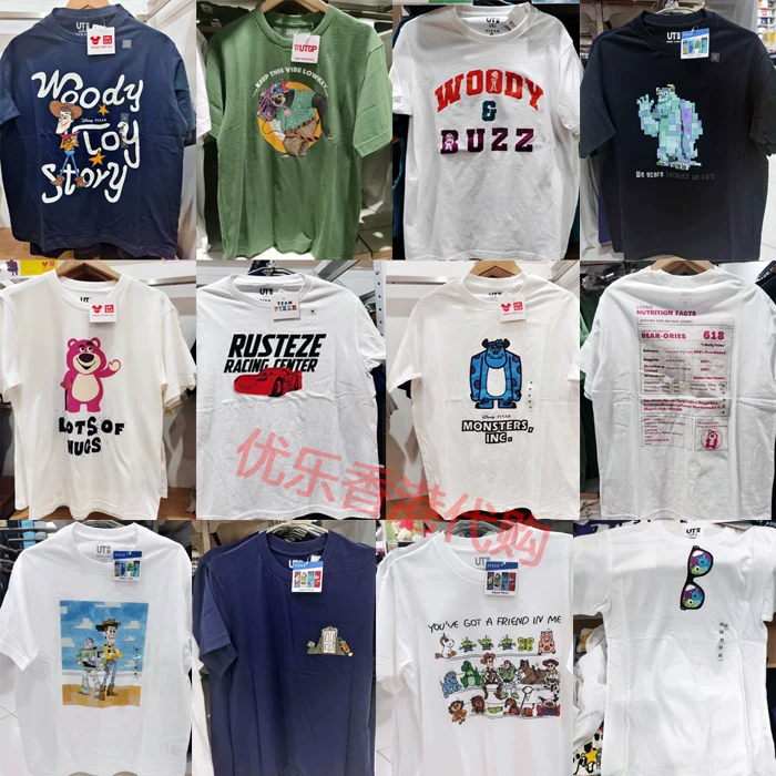 UNIQLOUniqlo ко-бренд Pixar Cars Toy Story Buzz Lightyear Woody короткая футболка