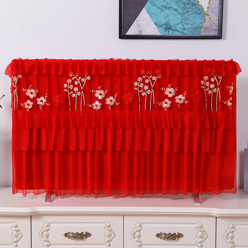 60 new liquid crystal hanging type desktop TV set 65 inch plane 50 inch 55 inch 43 boot up without taking lace cover cloth 48