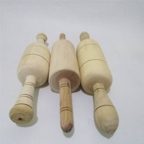 Xinjiang handmade pancake full solid wood rolling stick log integrated as a sack tool scalping wood brush lacquer production
