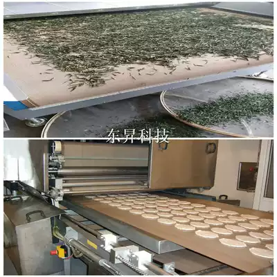 Food microwave dehumidifier conveyor belt dryer high temperature resistant Teflon canvas belt Teflon mesh belt grid belt