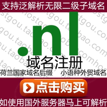 The name registration of the nl Domain supports pan-resolution unlimited second-level name domain Rice foreign trade defense brand Dutch website purchase