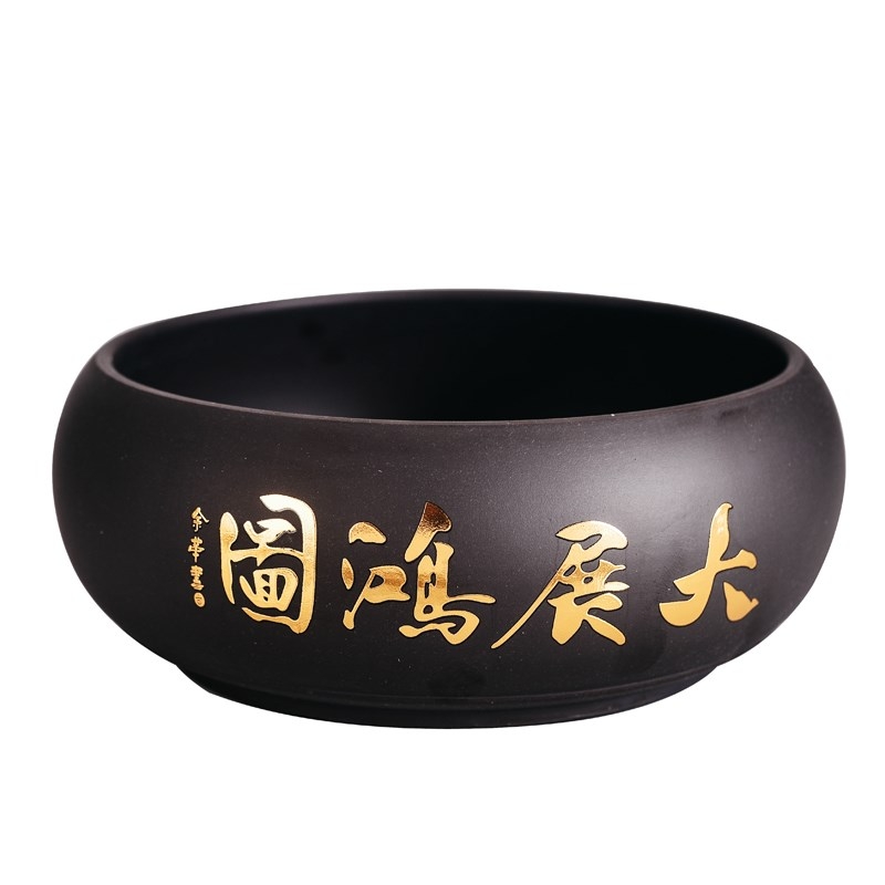 Purple sand tea wash to kung fu tea accessories for wash washing bowl cups water jar writing brush washer ashtray hydroponic flower pot