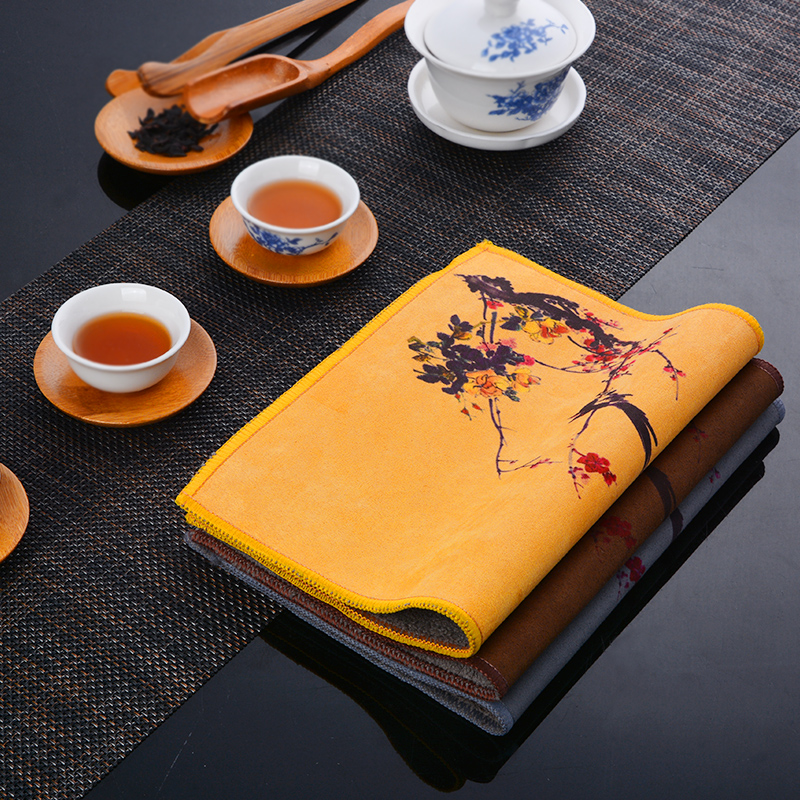A pot of tea towel wipes the teapot cloth cloth have it cloth towels Chinese wind suction kunfu tea towel pad small zen