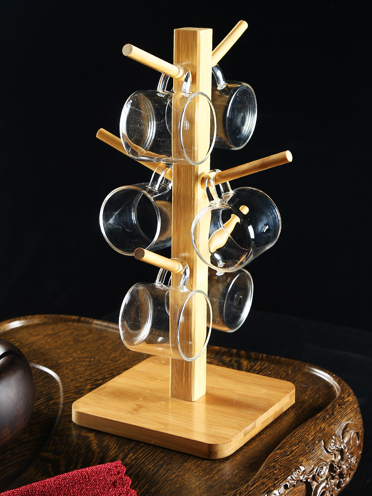 T cupholders kung fu tea accessories tea tea tray to the receive real wood drop water glass frame hanging crossover vehicle cup mat cup