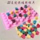 Sữa đá rỗng Khuôn làm đá Hình khối rỗng Khuôn làm đá bằng silicon Epoxy khuôn hình bán nguyệt Bàn tay nhanh Màu đỏ Làm nước đá Trang chủ - Tự làm khuôn nướng