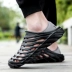 Dép nam 2018 hè Hàn Quốc cá tính nam sandal và dép lười lỗ giày hè thanh niên Giày đi biển Baotou sneaker nam Sandal