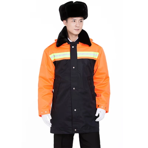 Зимняя многофункциональная хлопчатобумажное покрытие сгущенное дождевое санитария Очистка на открытом воздухе холодная одежда.