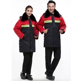 Зимняя многофункциональная хлопчатобумажное покрытие сгущенное дождевое санитария Очистка на открытом воздухе холодная одежда.