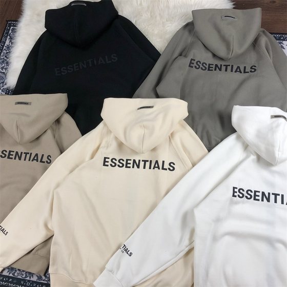 FEAR OF GOD ESSENTIALS double-line FOG zipper cardigan sweater high street hooded fleece jacket tide