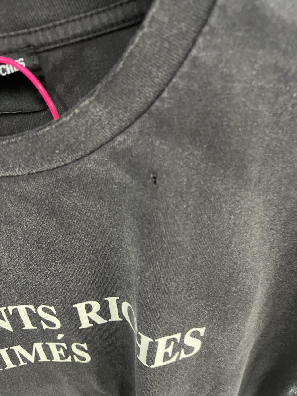 ERD classic logo damaged wash t-shirt фонд письмо разрушать мойка короткий рукав Футболка, 无品牌/无注册商标 