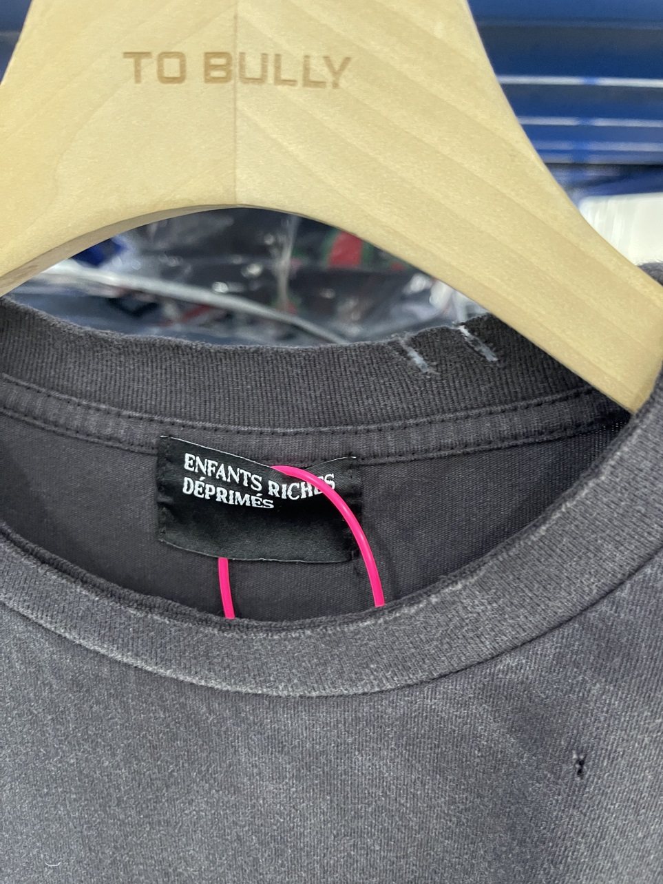 ERD classic logo damaged wash t-shirt фонд письмо разрушать мойка короткий рукав Футболка, 无品牌/无注册商标 