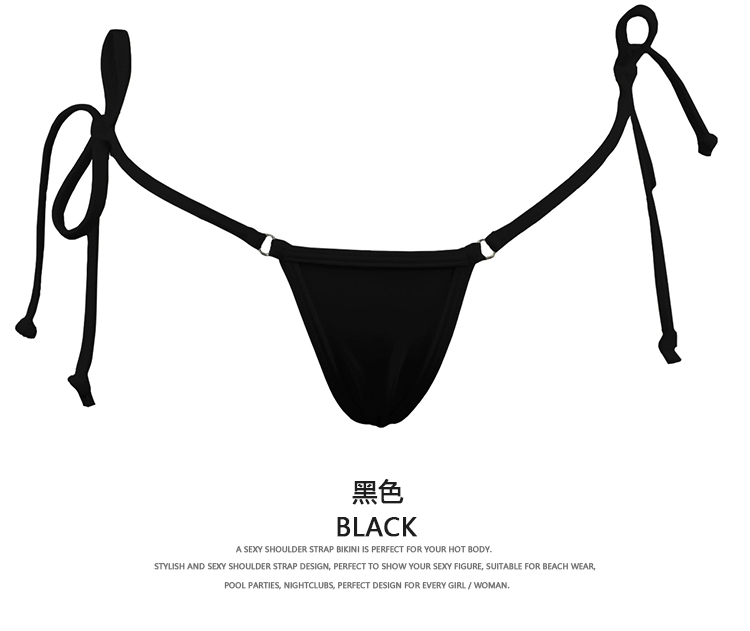 TOPMELON bikini gợi cảm ba điểm thong siêu nhỏ tie quần bơi bơi nữ áo tắm châu Âu và Mỹ