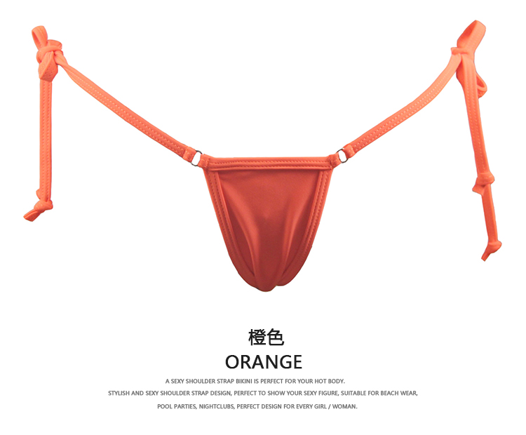 TOPMELON bikini gợi cảm ba điểm thong siêu nhỏ tie quần bơi bơi nữ áo tắm châu Âu và Mỹ do boi nu