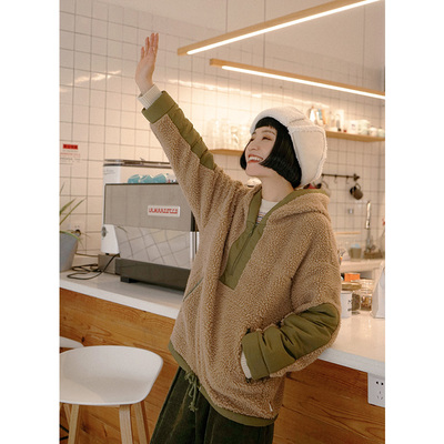 taobao agent Retro hoody, sweatshirt, warm jacket, long sleeve